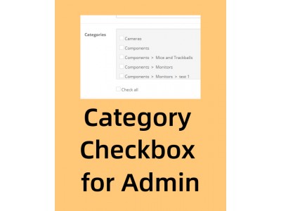 Opencart extension Category checkbox for admin product form Opencart extension Category checkbox for admin product form