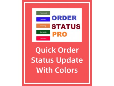 Opencart Extension Advanced Order status Manager with colors Opencart Extension Advanced Order status Manager with colors