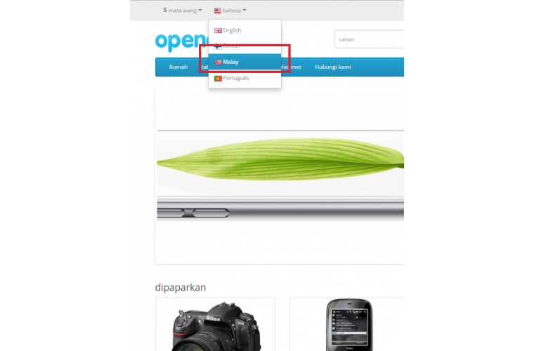 Opencart Malay Language Pack - Full Pack ( Front / Admin )