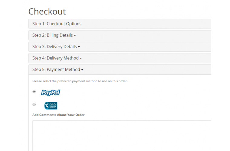 Opencart Extension Checkout Payment Method logos