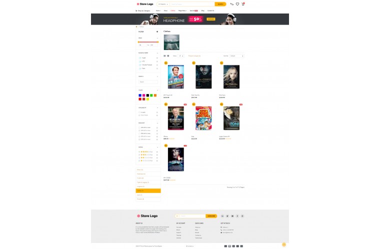 Books Stationery Opencart 3 opencart 4 Responsive theme