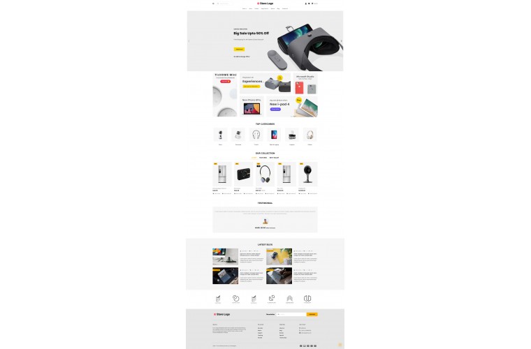2021 Electronics Light and fast OpenCart Theme