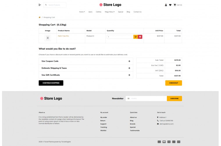2021 Electronics Light and fast OpenCart Theme