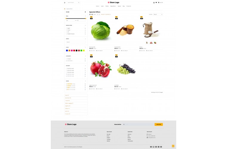2021 Grocery Light and fast OpenCart Theme