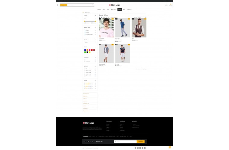 Clothing eMarket - Multipurpose MarketPlace OpenCart 3 Theme