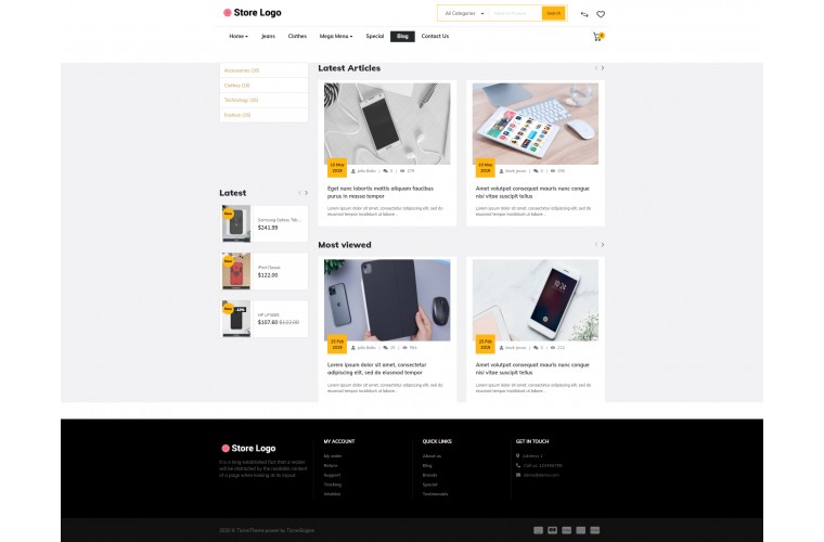 Faster Cover Pro Opencart theme