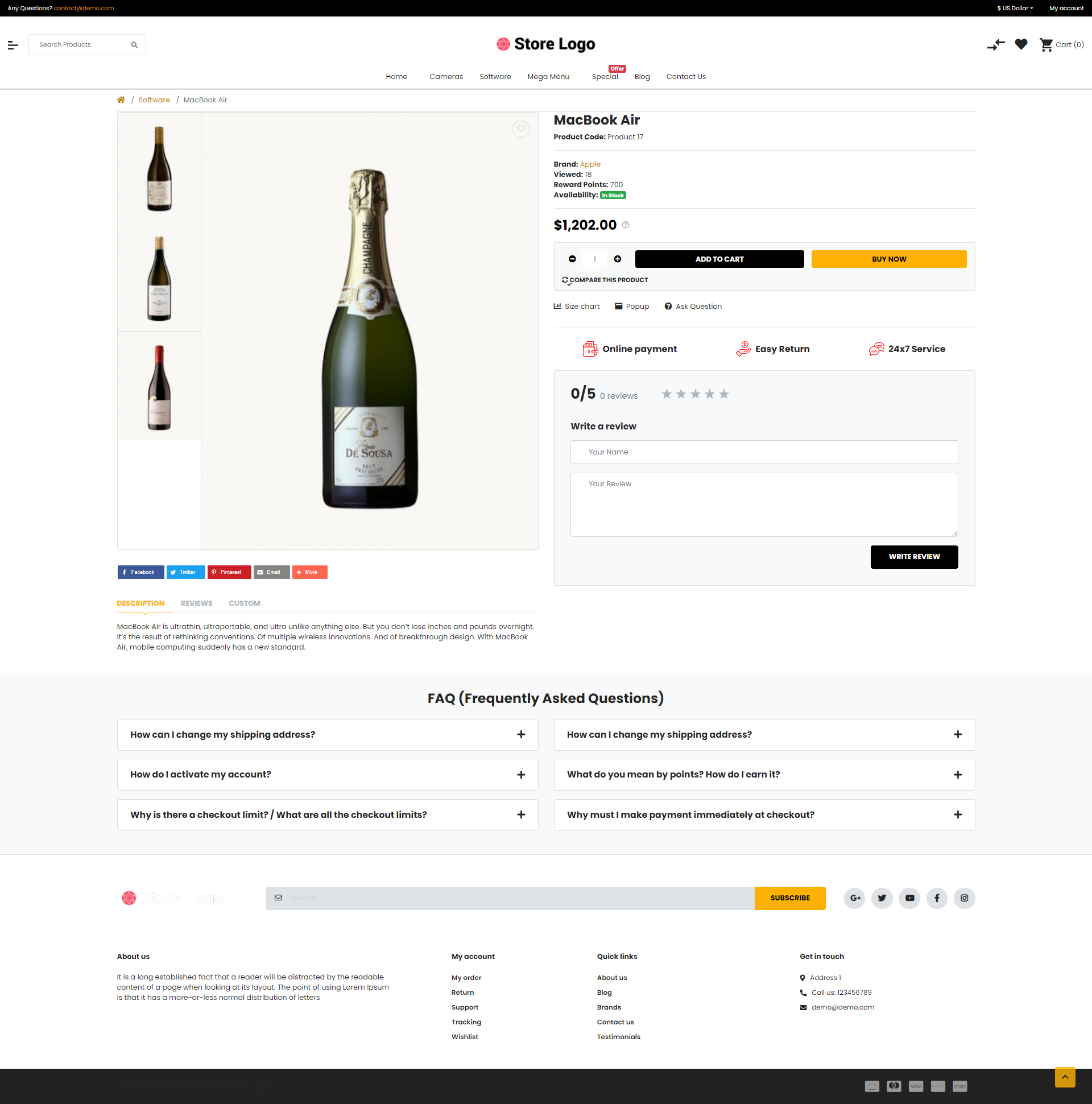 Sellegance Liquor Responsive and Clean OpenCart Theme