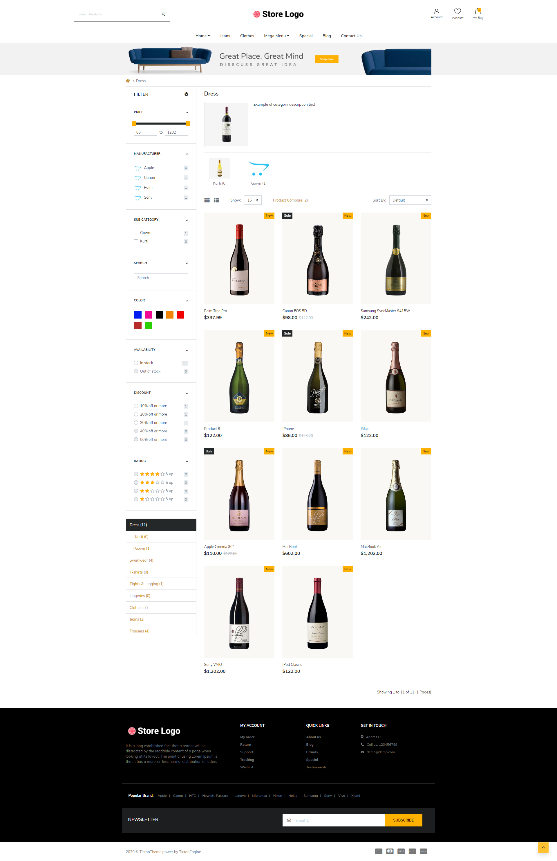 Next Alcohol Shop - Responsive OpenCart theme