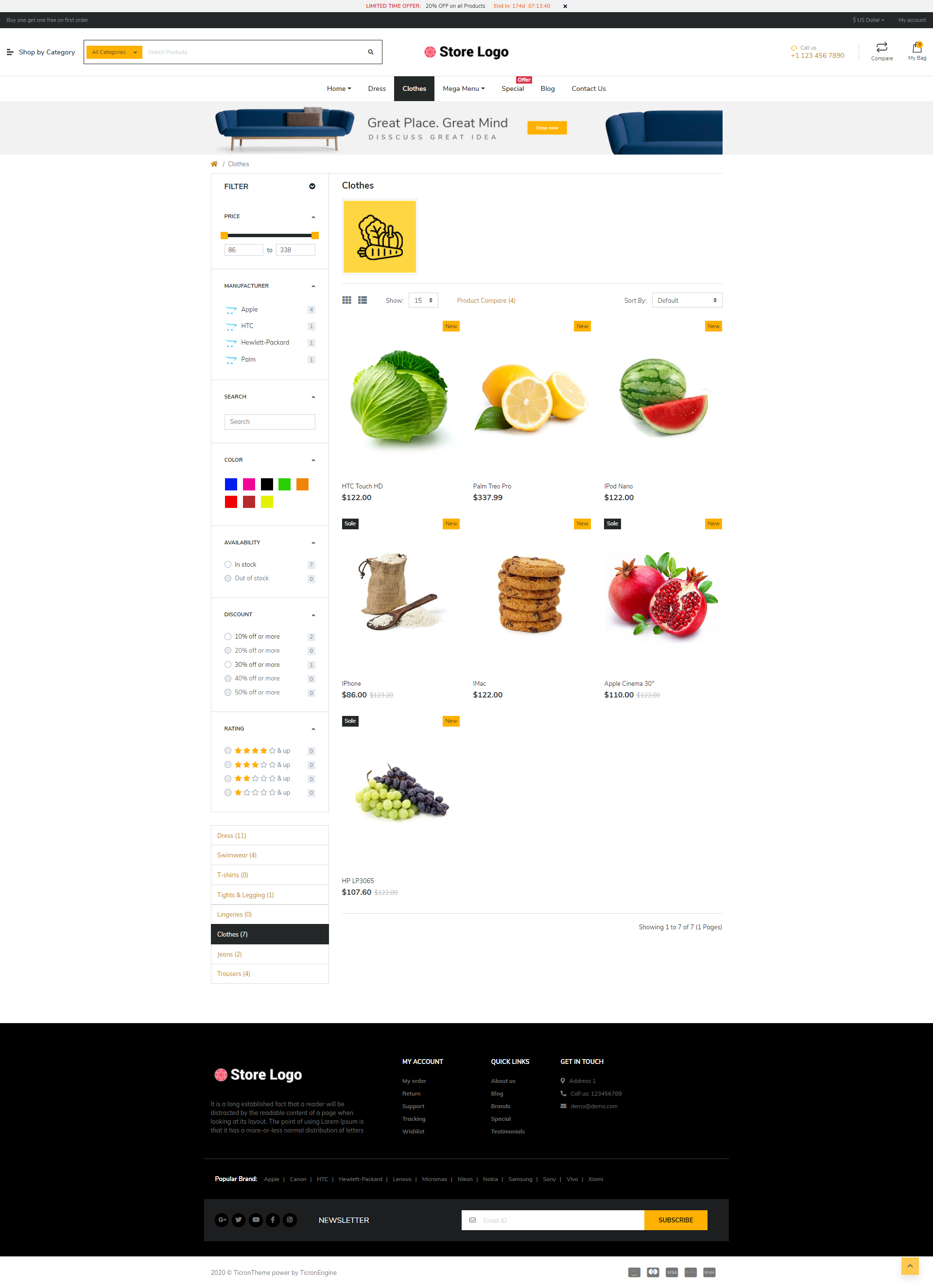 NUVO - Grocery & Provisions Opencart 3 Multipurpose theme