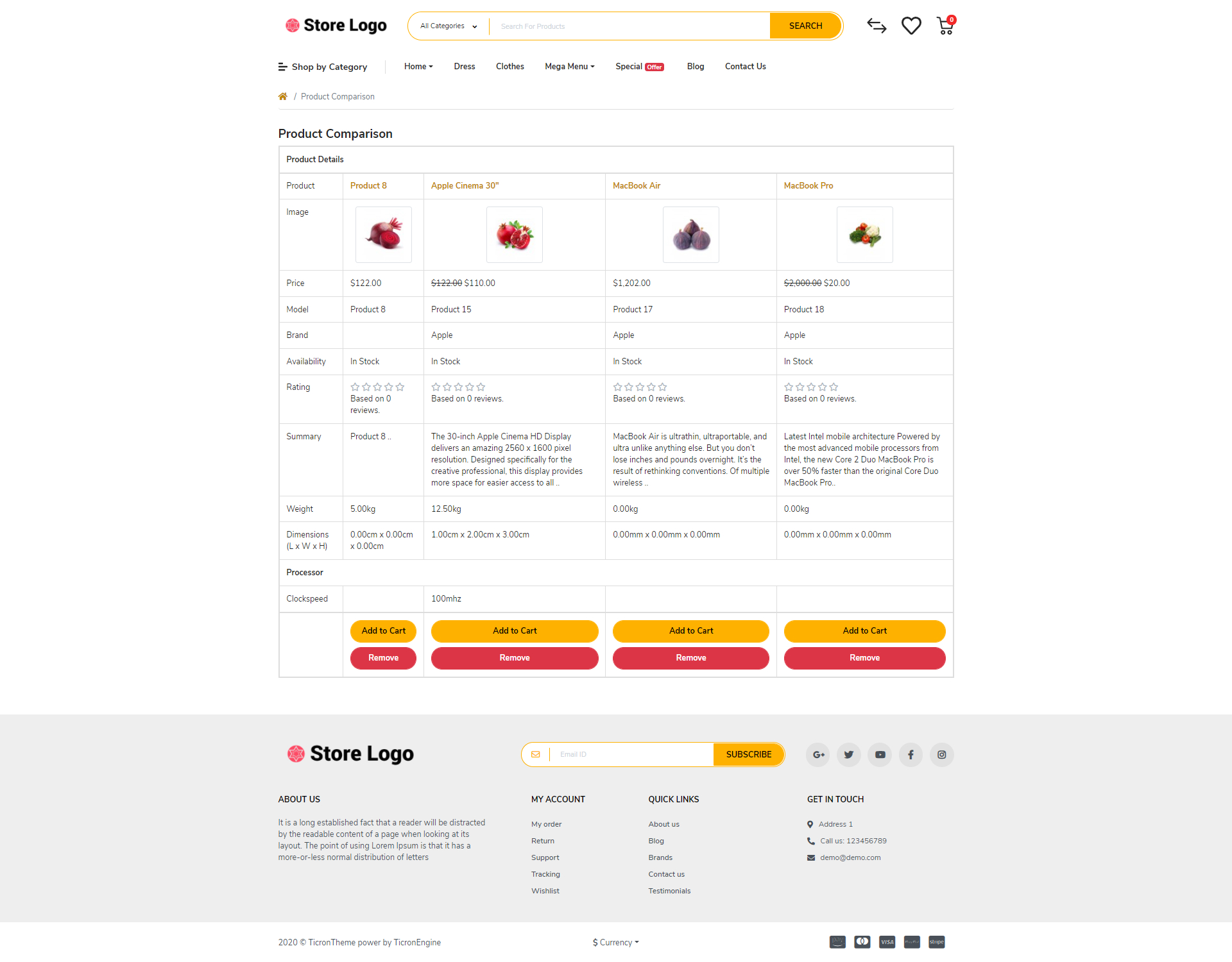 Grocery Provisions Opencart 3 opencart 4 Responsive theme