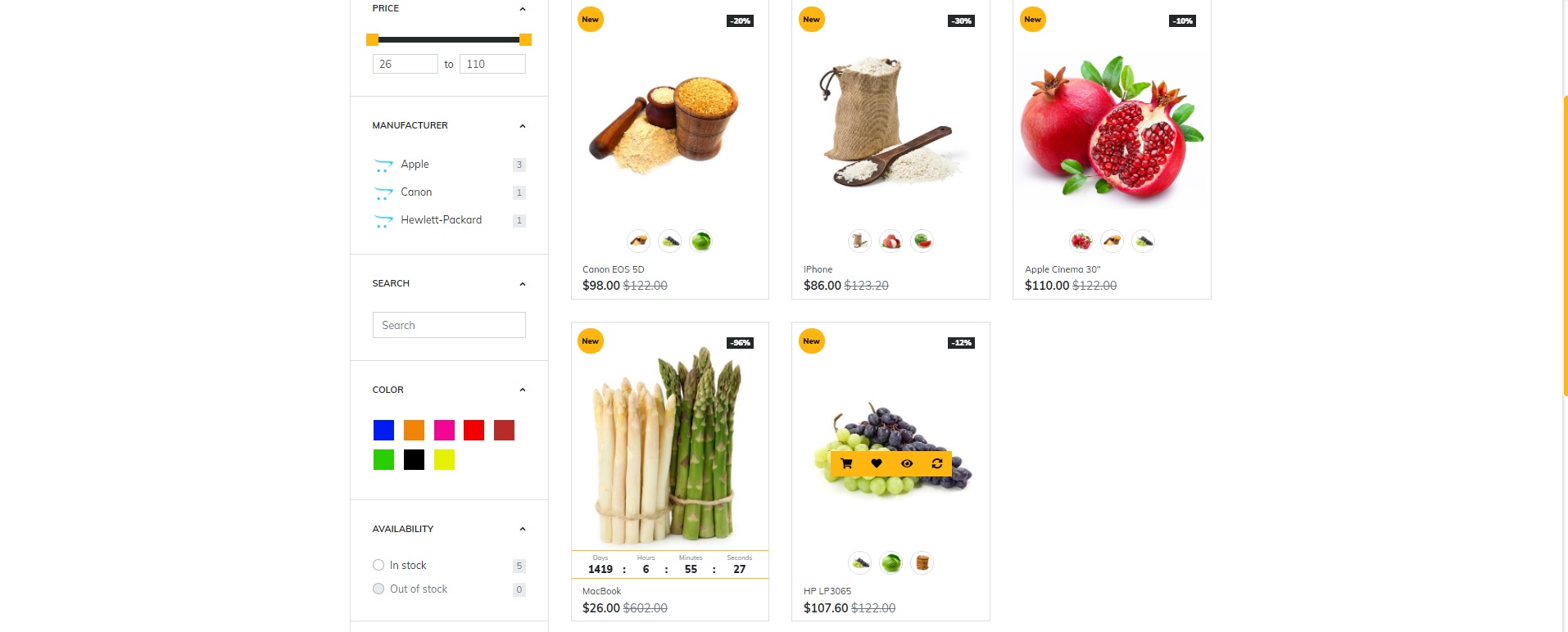 Journal Grocery Provisions Advanced Opencart Theme