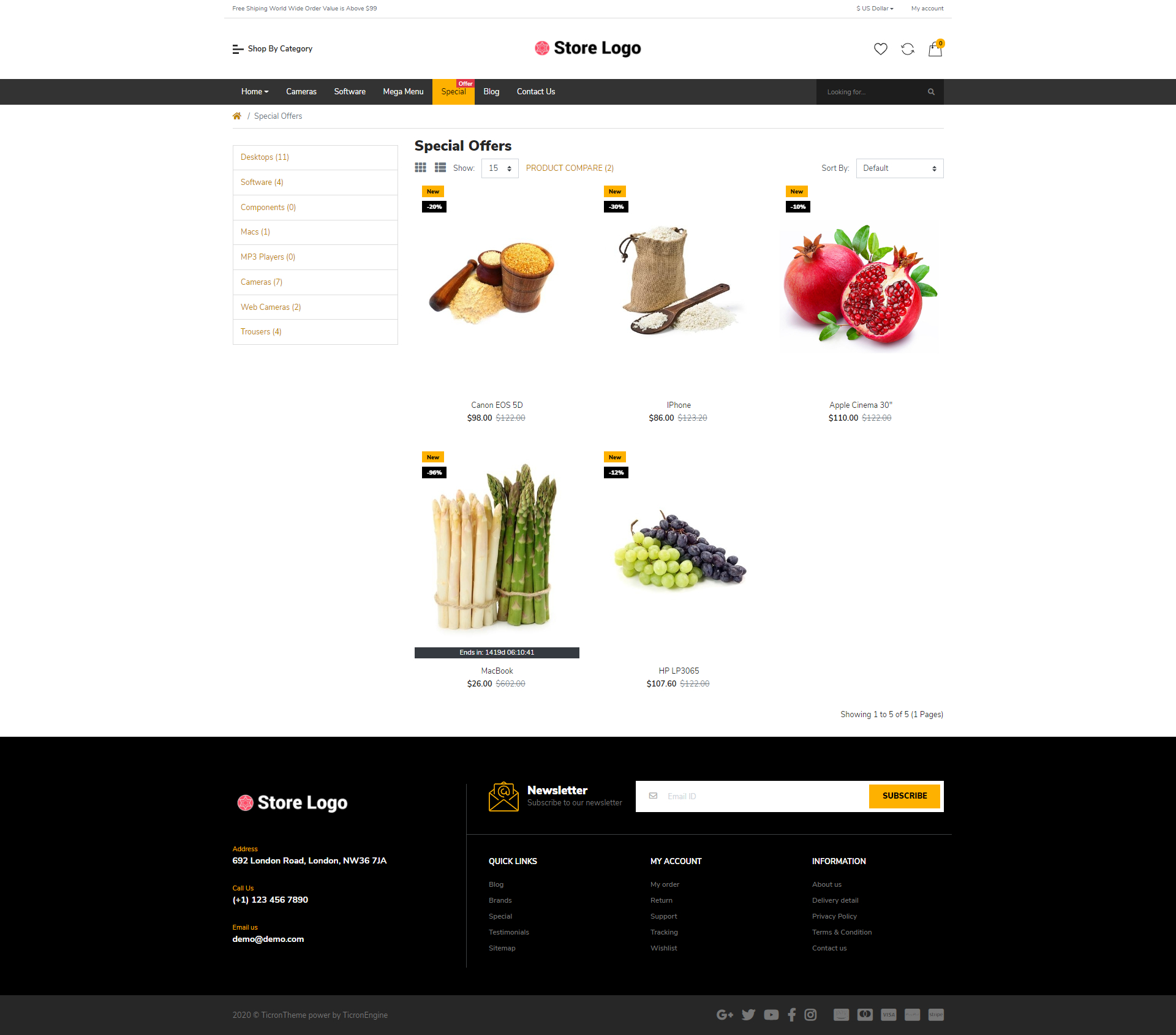 Grocery Market Shop - Multi-Purpose OpenCart Theme