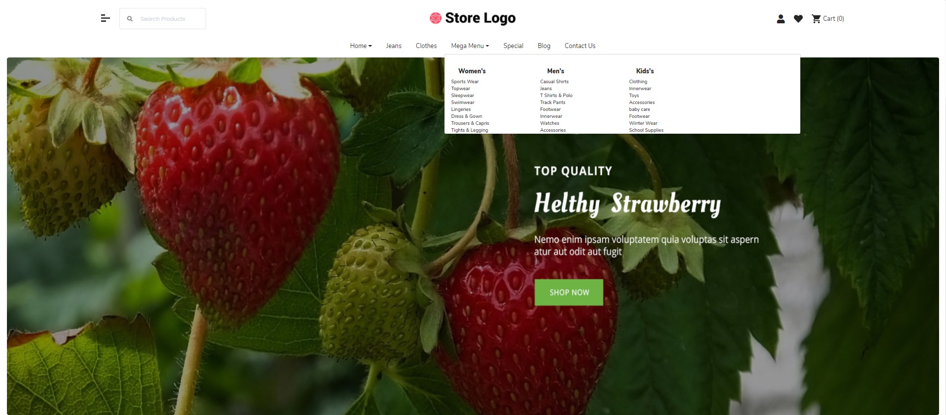 2021 Grocery Light and fast OpenCart Theme