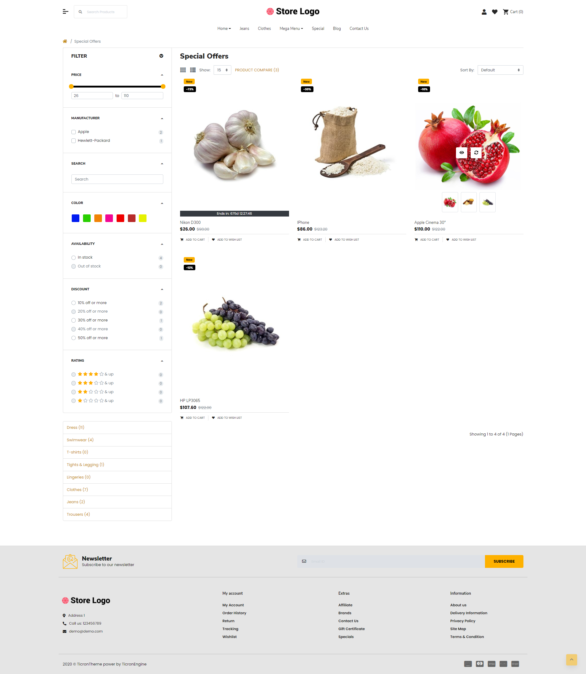 Fast Grocery Advanced Opencart theme