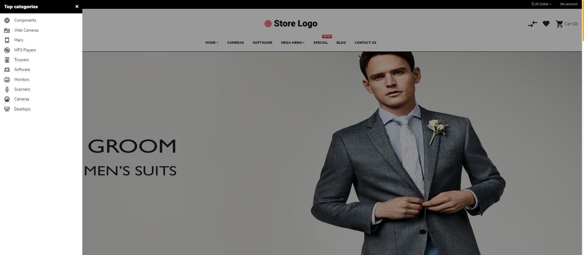 Sellegance Clothing Responsive and Clean OpenCart Theme