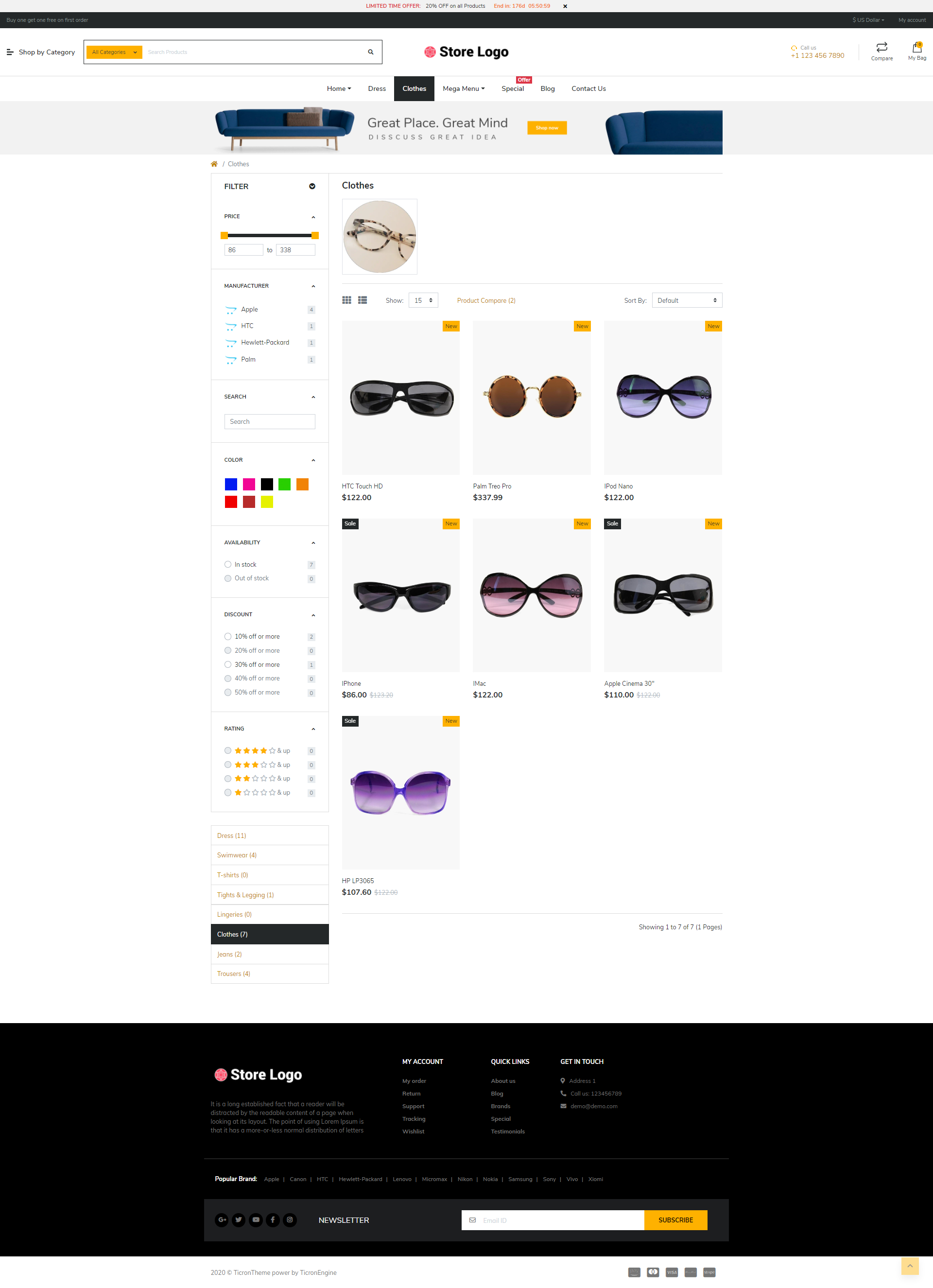 NUVO - Optical & Spects Opencart 3 Multipurpose theme