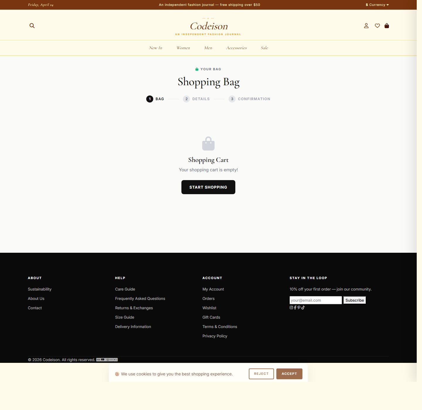 Editorial Fashion Theme for OpenCart 4 - Apparel Classic Edition screenshot 4
