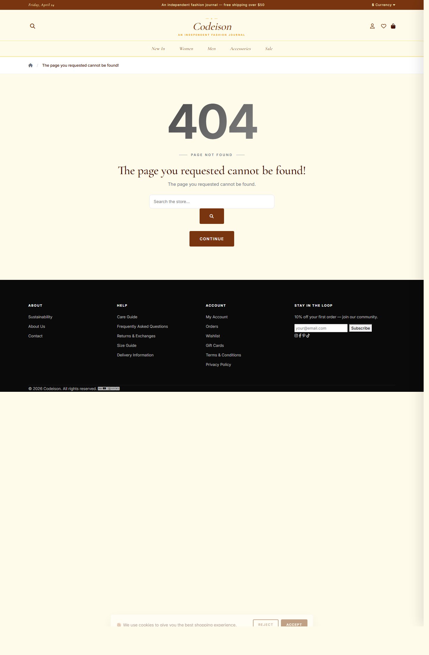 Editorial Fashion Theme for OpenCart 4 - Apparel Classic Edition screenshot 3