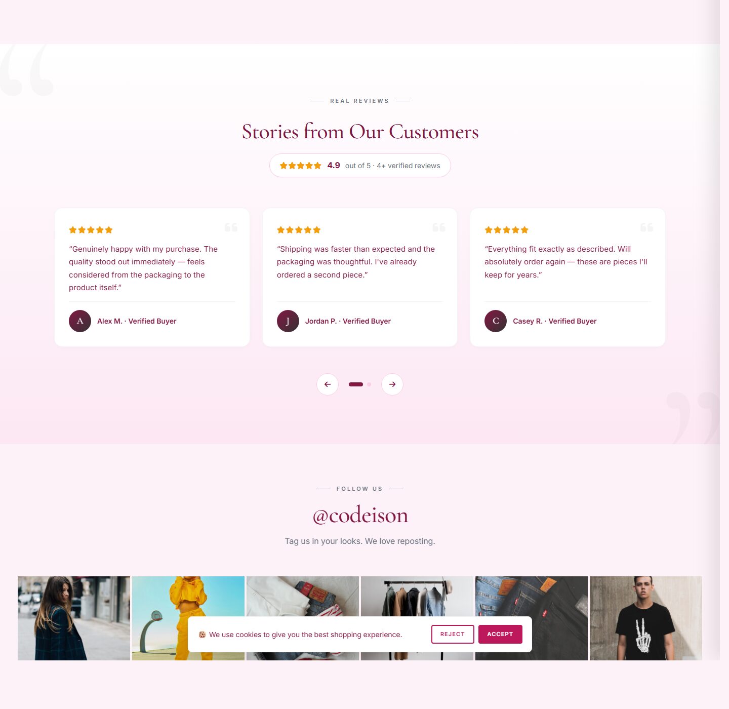 Fashion Storefront Theme - Apparel Classic/Soft for OpenCart 4 screenshot 5