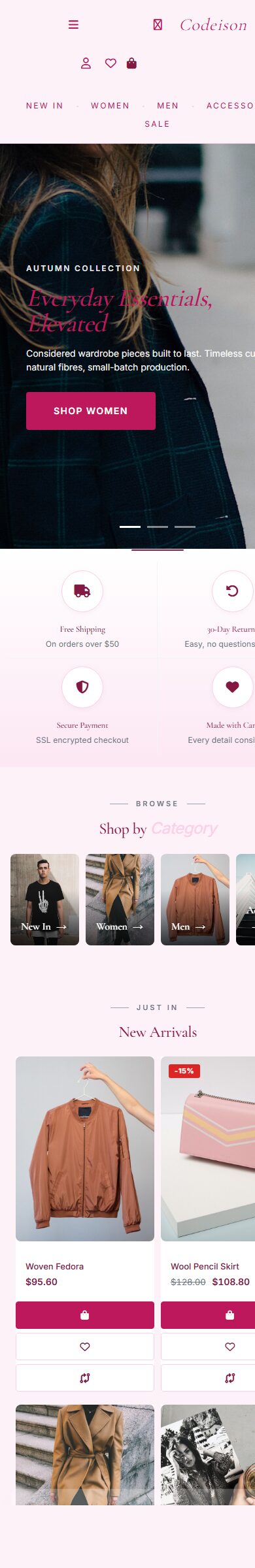 Fashion Storefront Theme - Apparel Classic/Soft for OpenCart 4 screenshot 6
