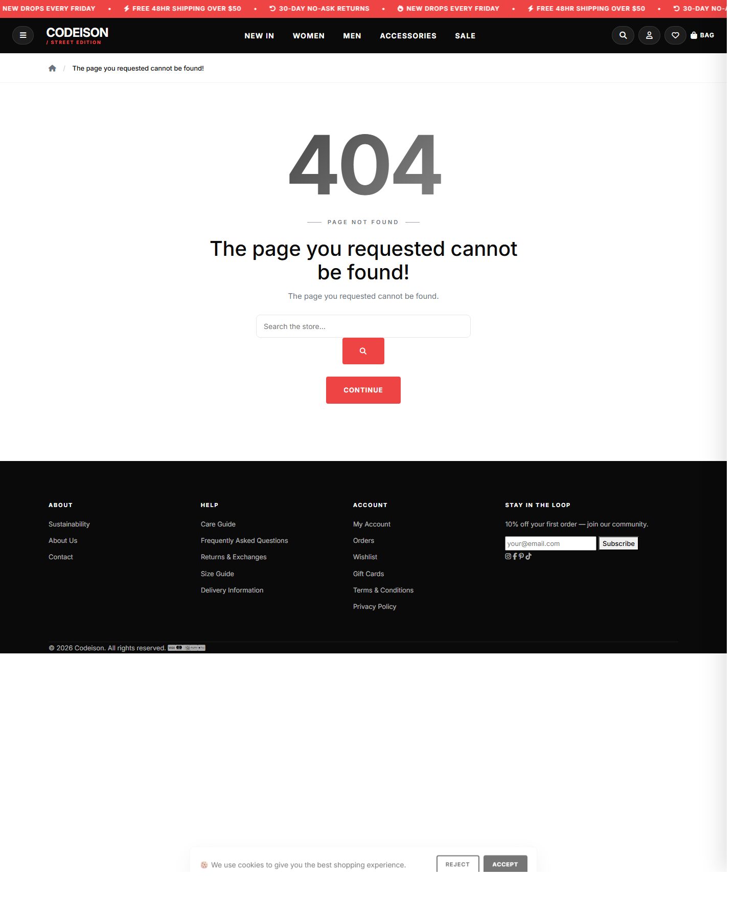 OpenCart 4 Fashion Template - Apparel Classic with Street Header screenshot 2