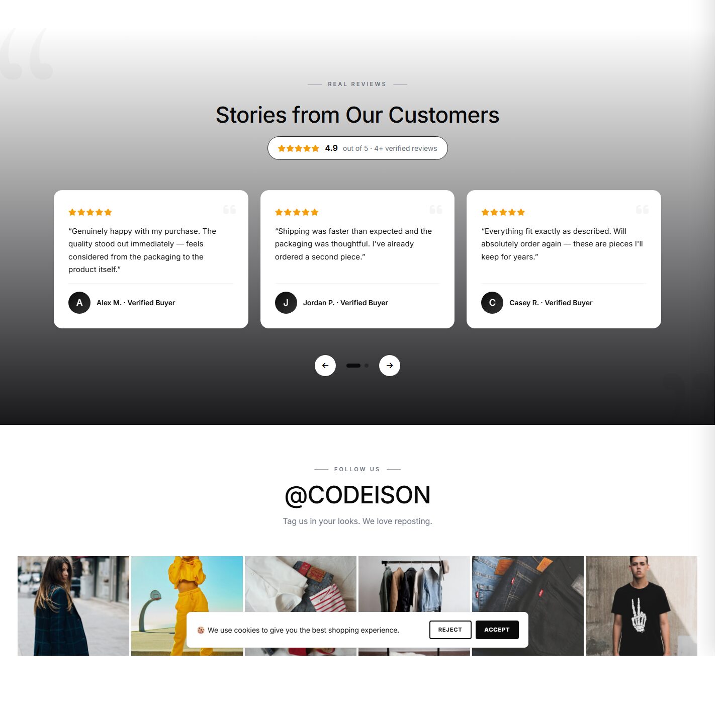 OpenCart 4 Fashion Template - Apparel Classic with Street Header screenshot 5