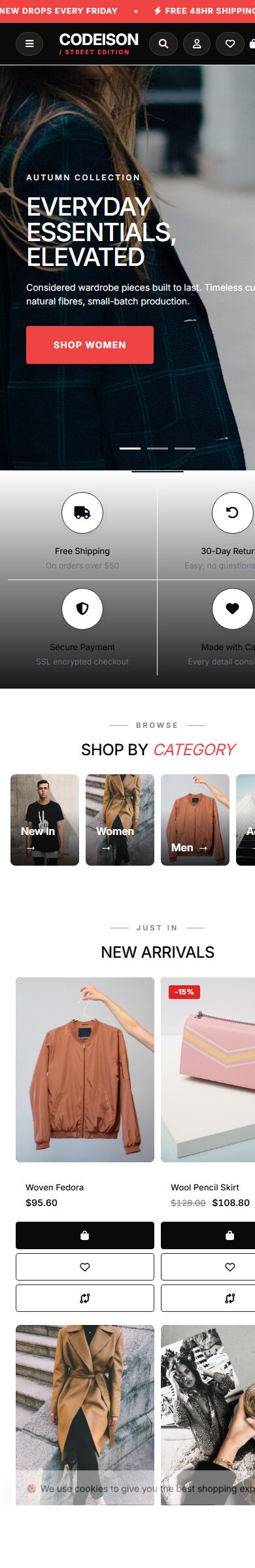 OpenCart 4 Fashion Template - Apparel Classic with Street Header screenshot 6