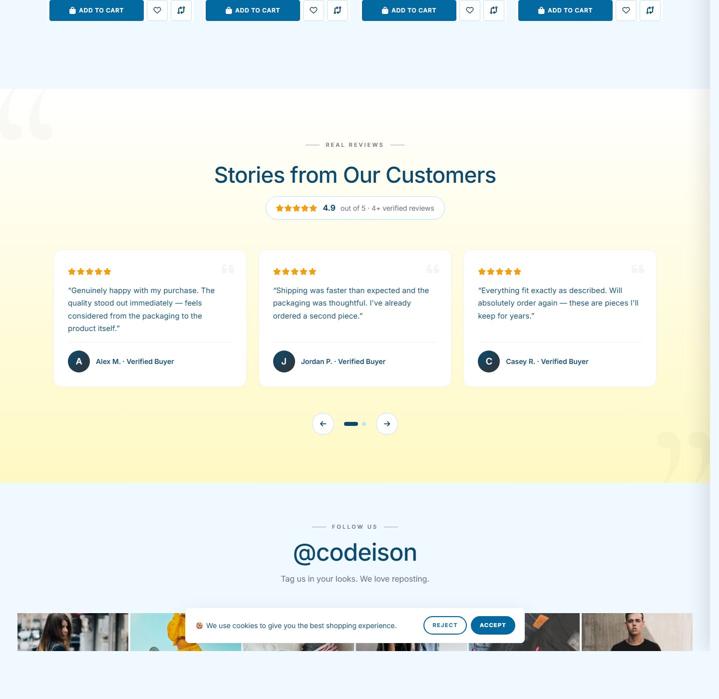 OpenCart 4 Fashion Template - Apparel Editorial with Bright Header screenshot 5