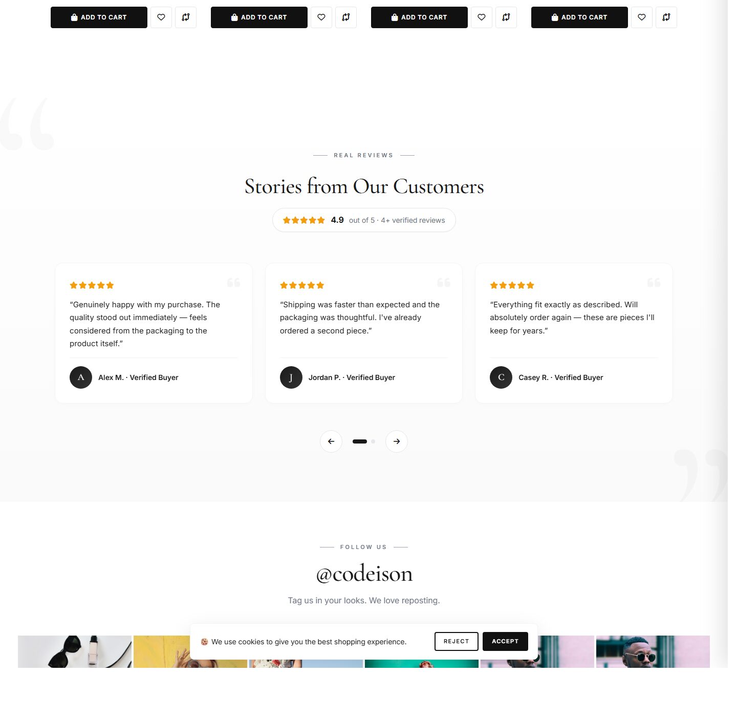 Fashion Boutique OpenCart Theme | Apparel Editorial Classic Design screenshot 5