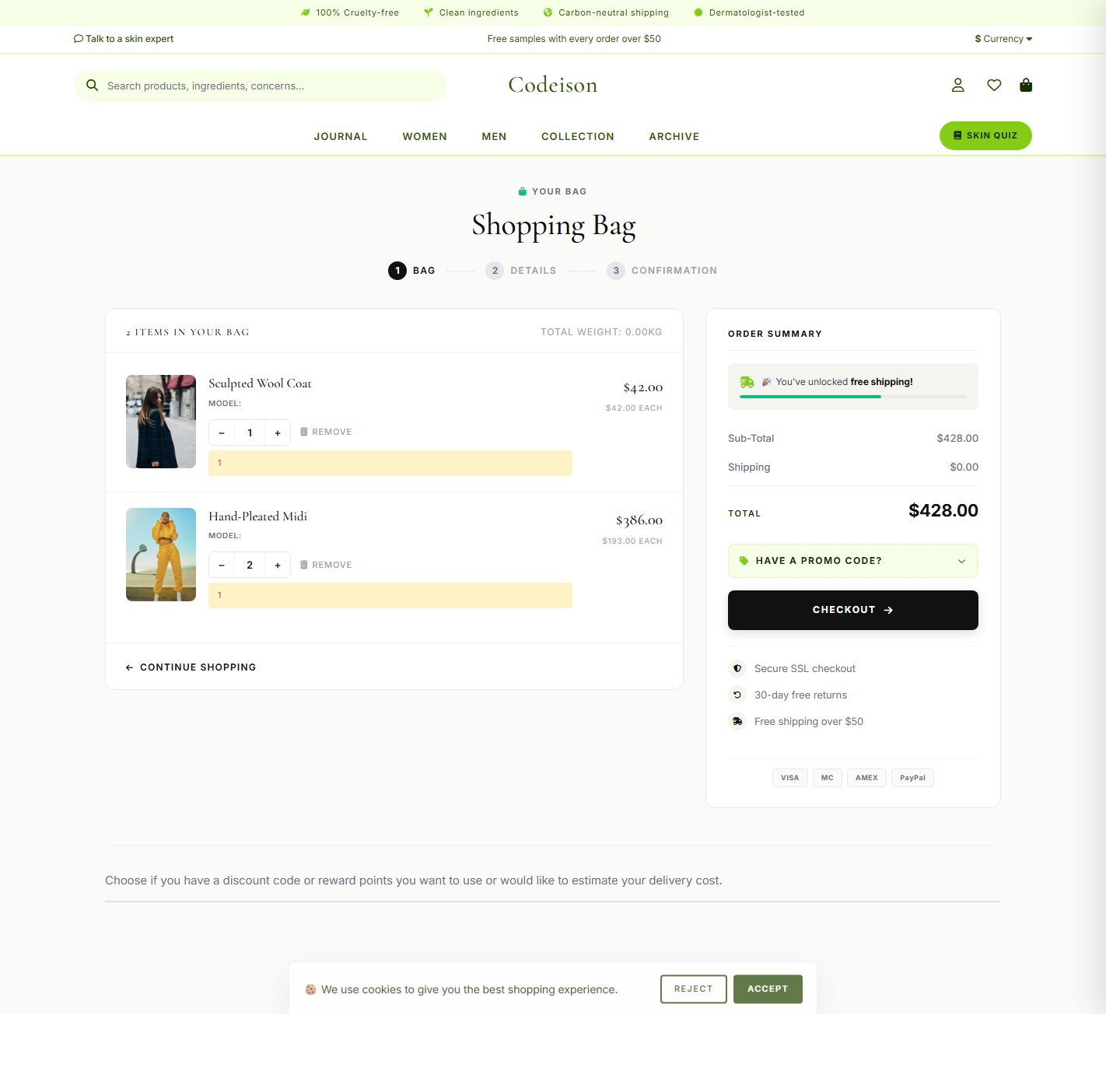 Clean Fashion Theme for OpenCart 4 - Apparel Editorial Edition screenshot 4