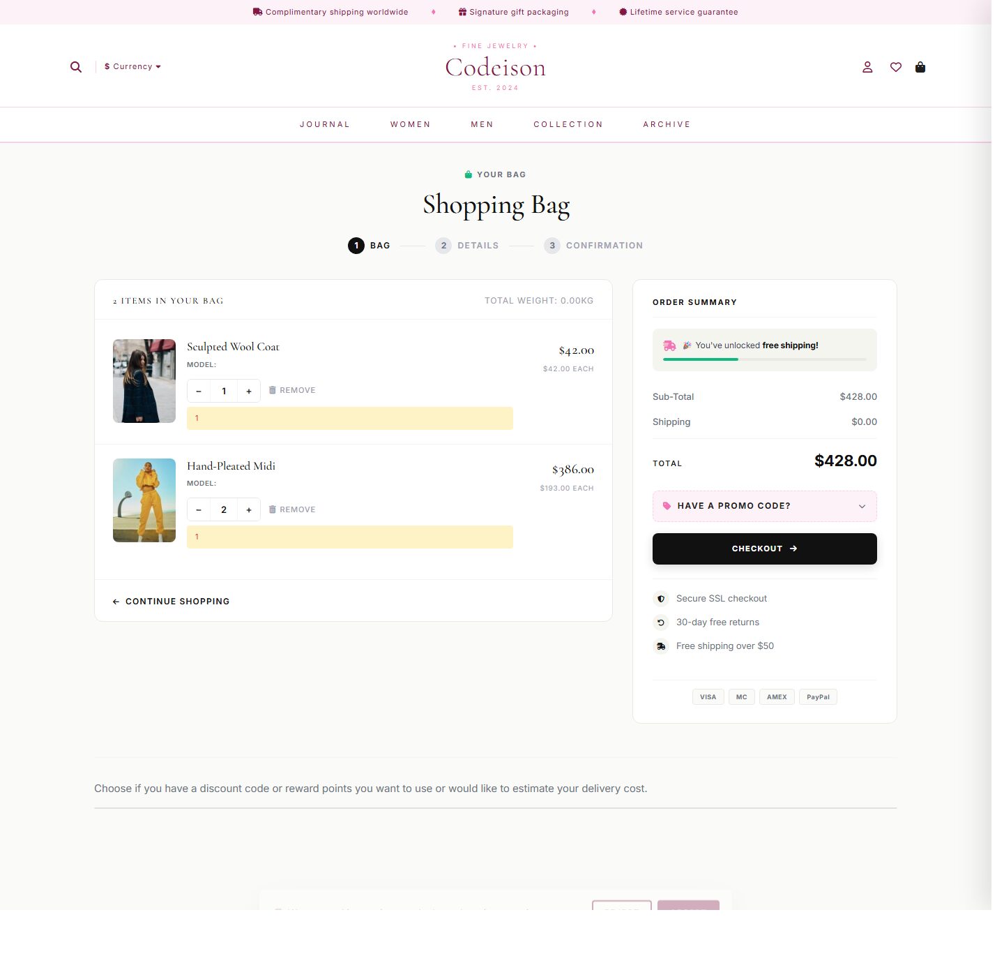 Mobile-First Fashion OpenCart Theme - Apparel Editorial/Luxe screenshot 4