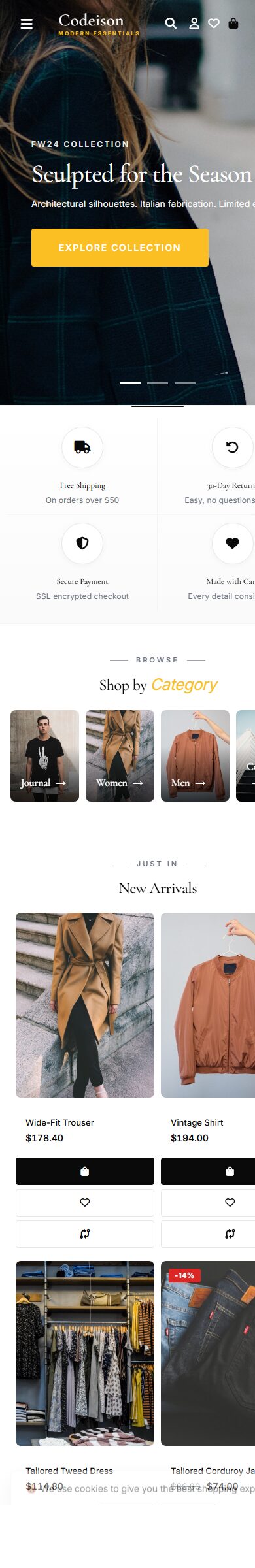 Conversion-Ready Fashion Theme - Apparel Editorial Modern Edition screenshot 6