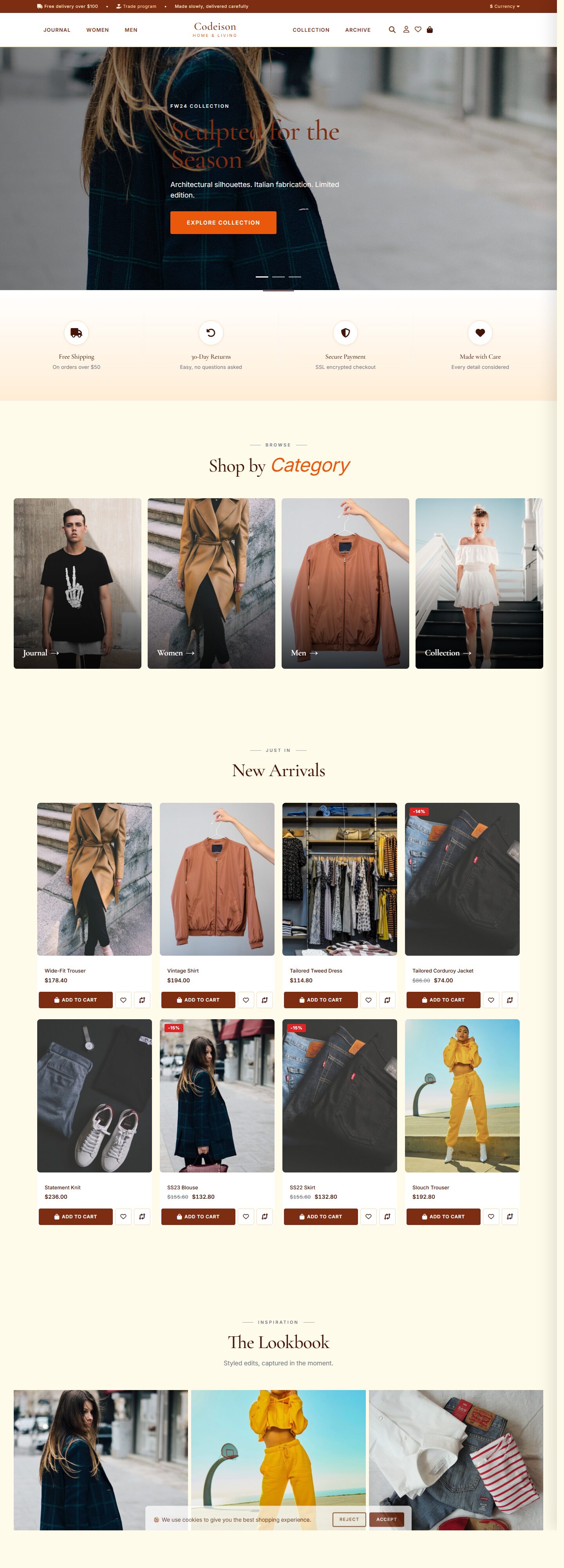 Premium Fashion Theme for OpenCart 4.1 | Apparel Editorial Warm