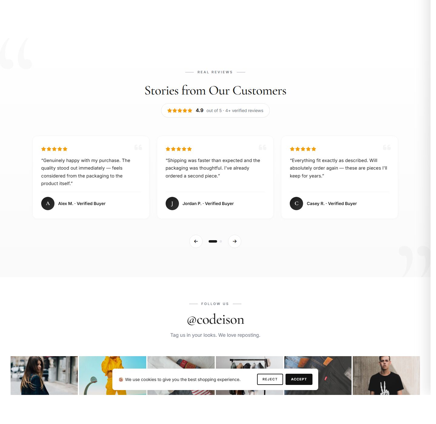 Fashion Storefront Theme - Apparel Modern/Classic for OpenCart 4 screenshot 5