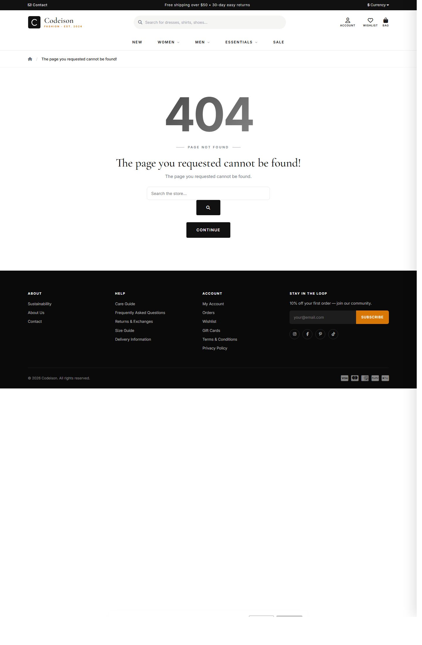 Fashion Storefront Theme - Apparel Modern/Classic for OpenCart 4 screenshot 3