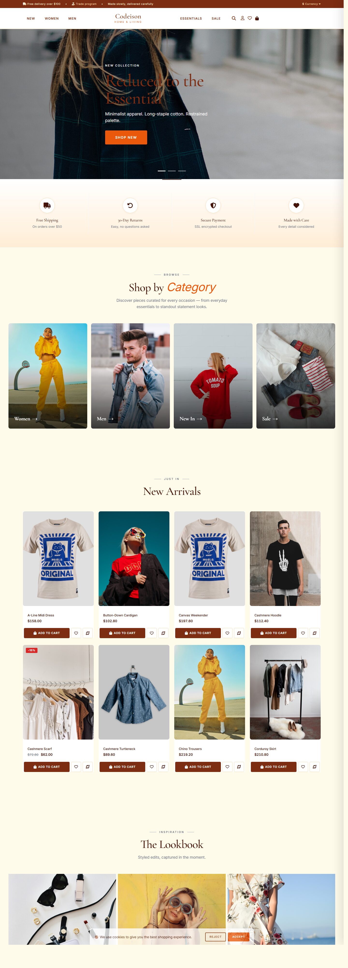 Conversion-Ready Fashion Theme - Apparel Modern Warm Edition