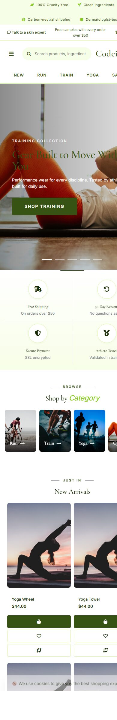 Sell Sportswear Online: Athleisure Bold OpenCart 4 Theme (Clean Layout) screenshot 6