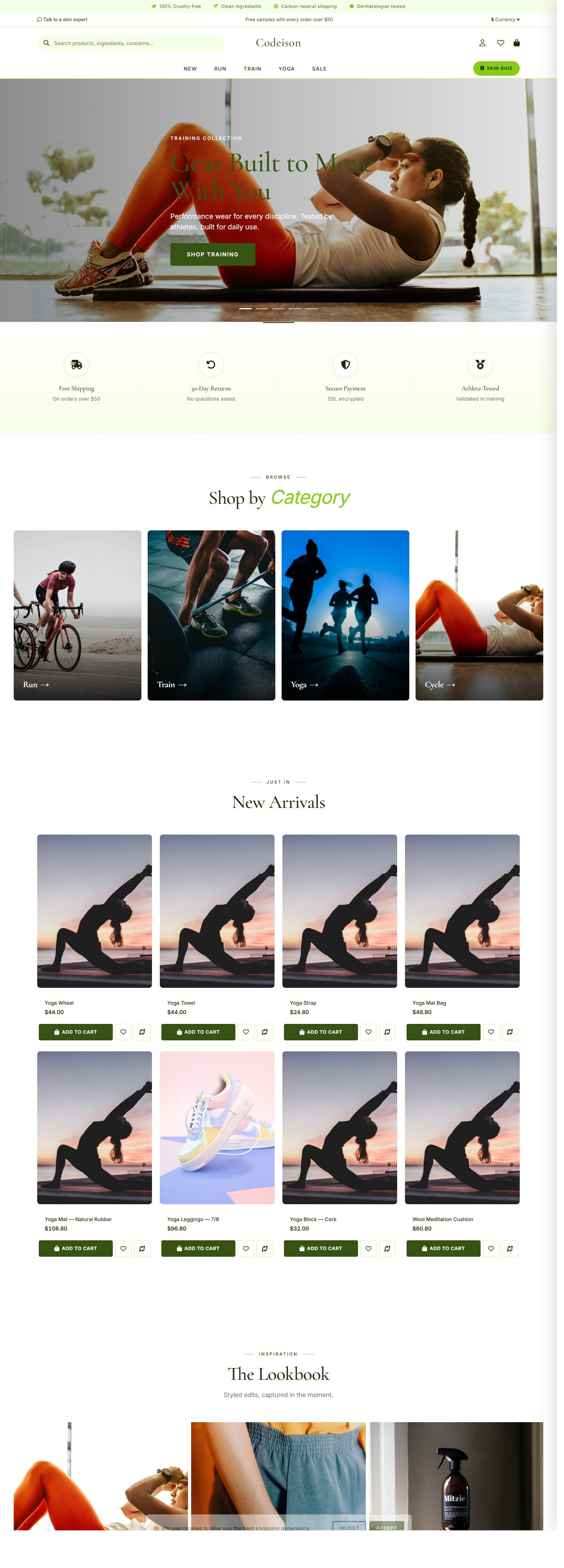 Sell Sportswear Online: Athleisure Bold OpenCart 4 Theme (Clean Layout)
