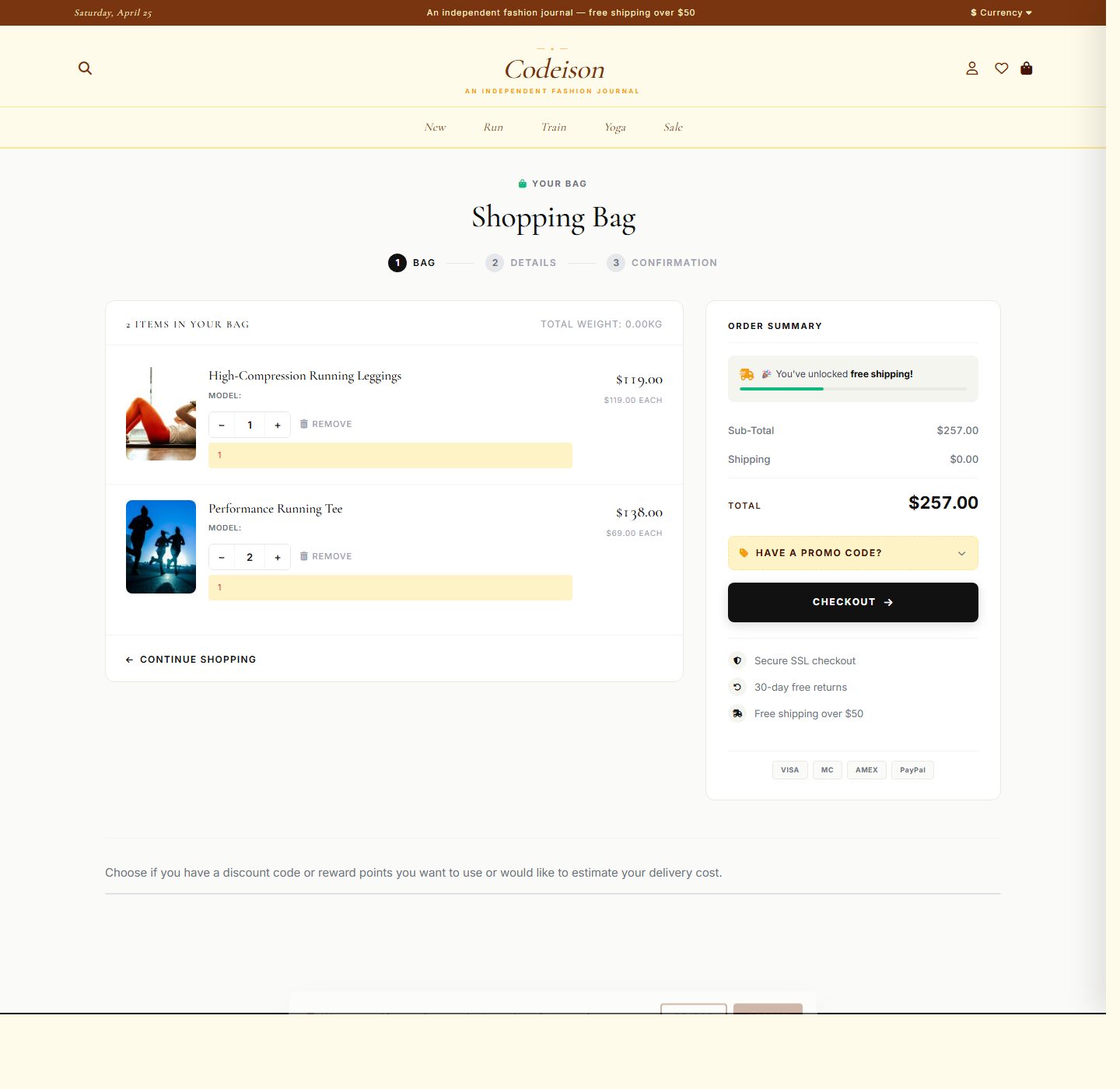 Editorial Sportswear Theme for OpenCart 4 - Athleisure Bold Edition screenshot 4