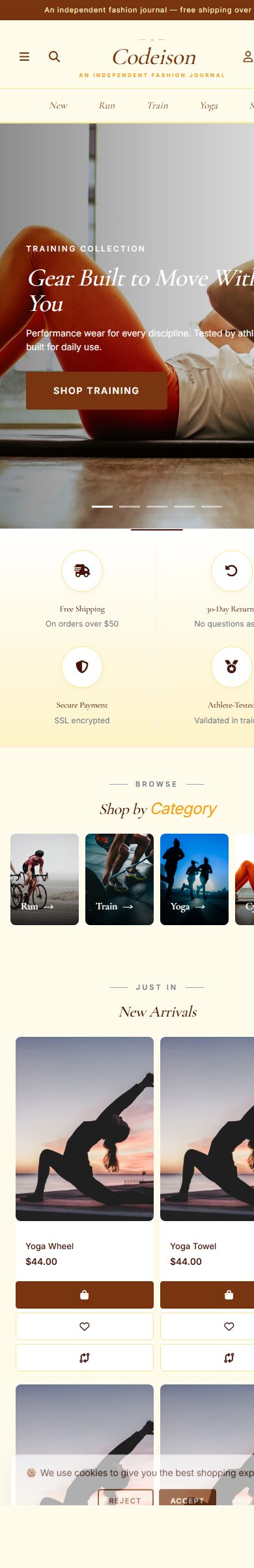 Editorial Sportswear Theme for OpenCart 4 - Athleisure Bold Edition screenshot 6