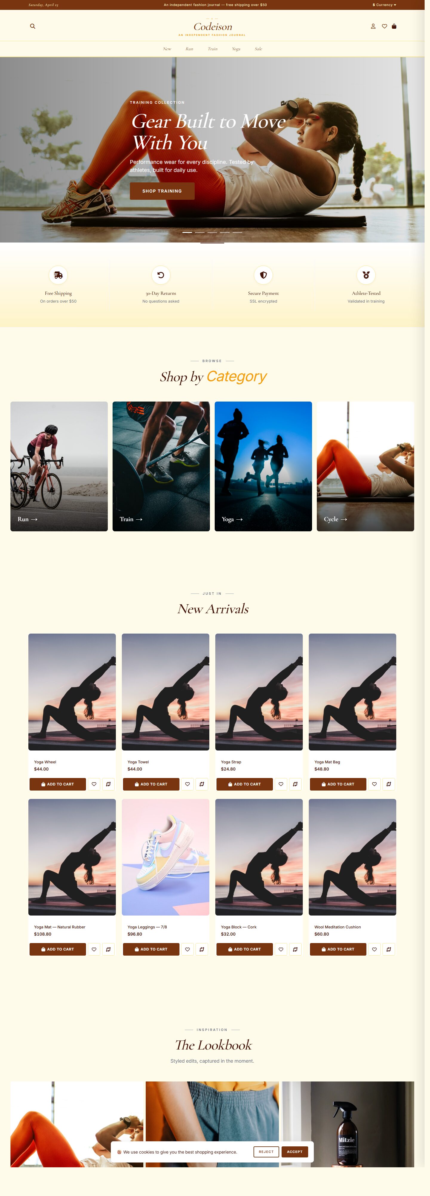Editorial Sportswear Theme for OpenCart 4 - Athleisure Bold Edition