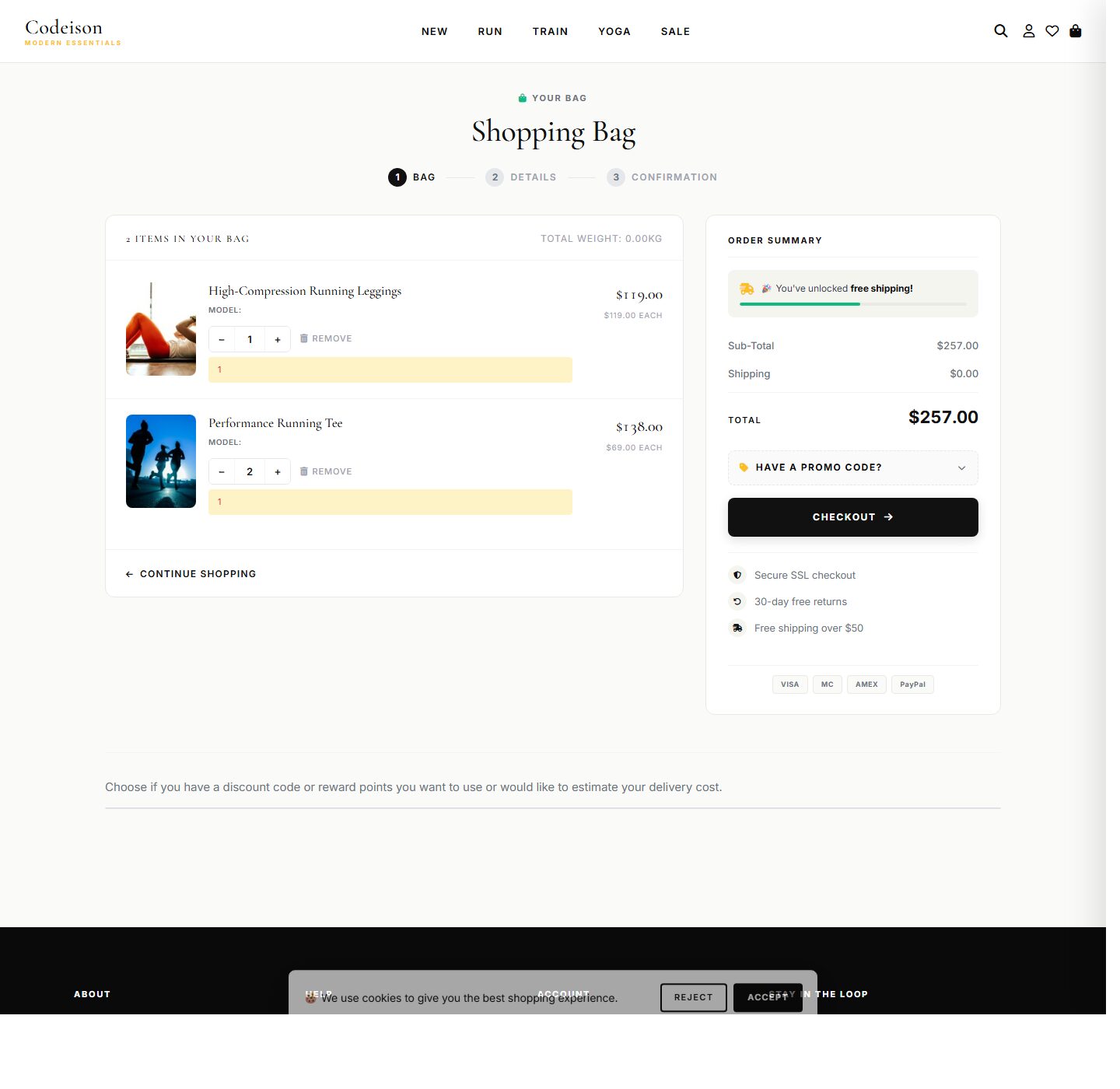 Premium Sportswear Theme for OpenCart 4.1 | Athleisure Bold Modern screenshot 4