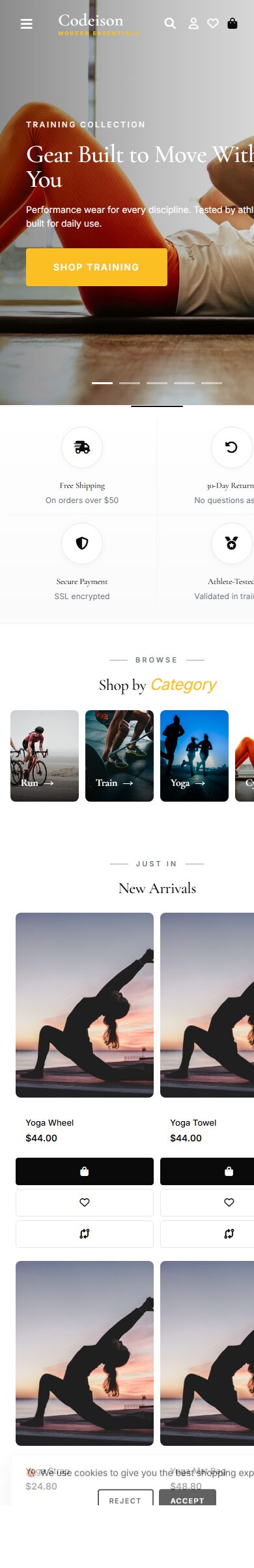 Premium Sportswear Theme for OpenCart 4.1 | Athleisure Bold Modern screenshot 6