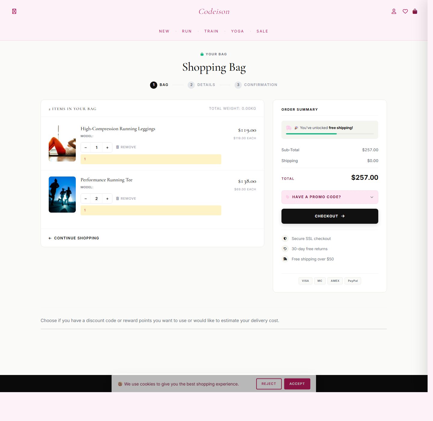 Sportswear Storefront Theme - Athleisure Bold/Soft for OpenCart 4 screenshot 4