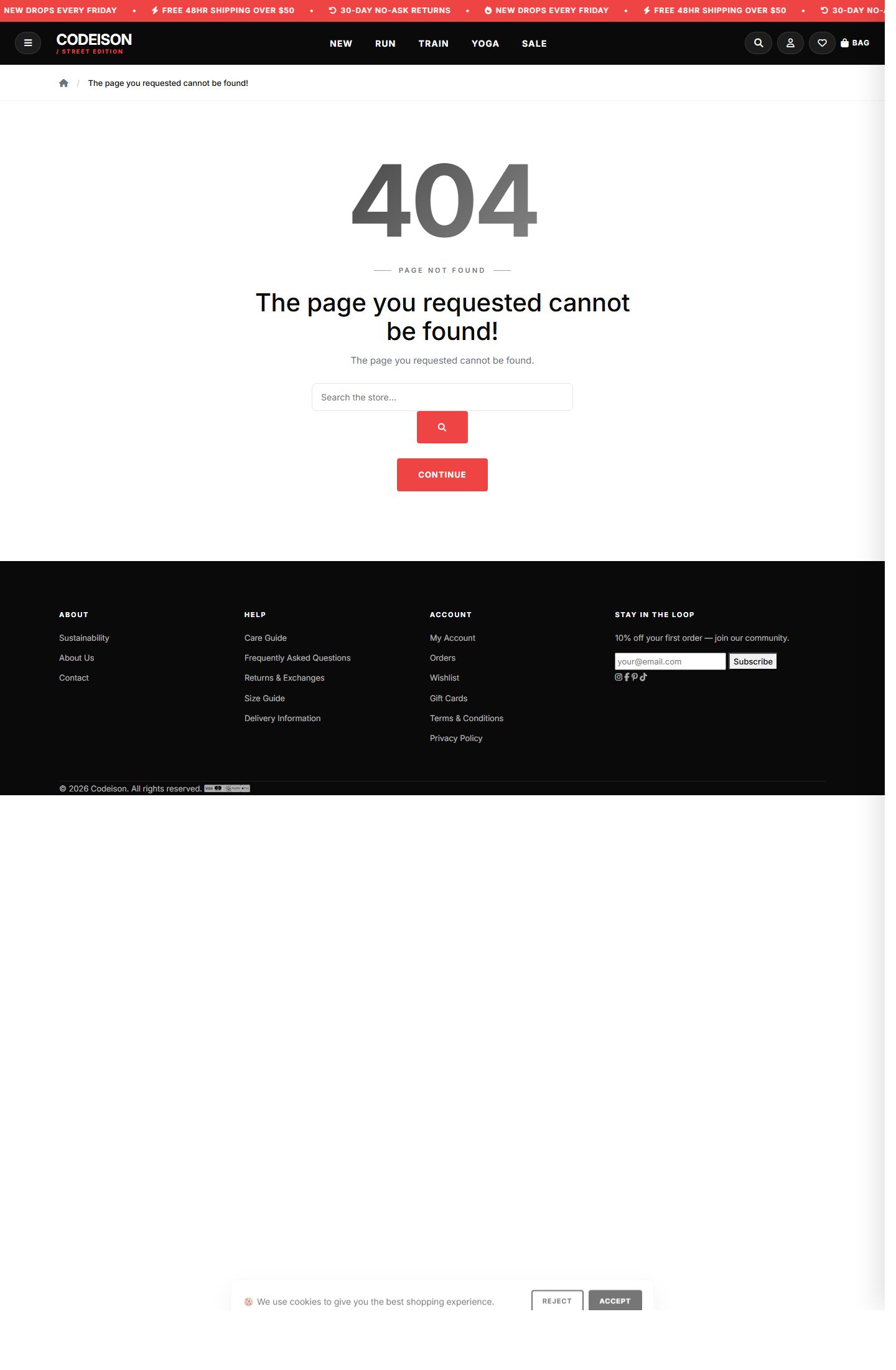 OpenCart 4 Sportswear Template - Athleisure Bold with Street Header screenshot 3
