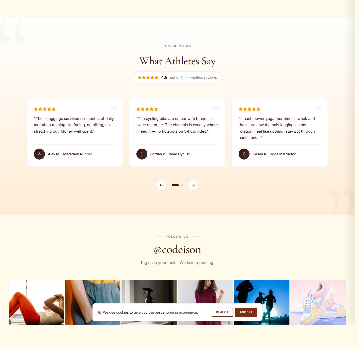 Warm-First OpenCart Theme for Sportswear Brands - Athleisure Bold screenshot 5