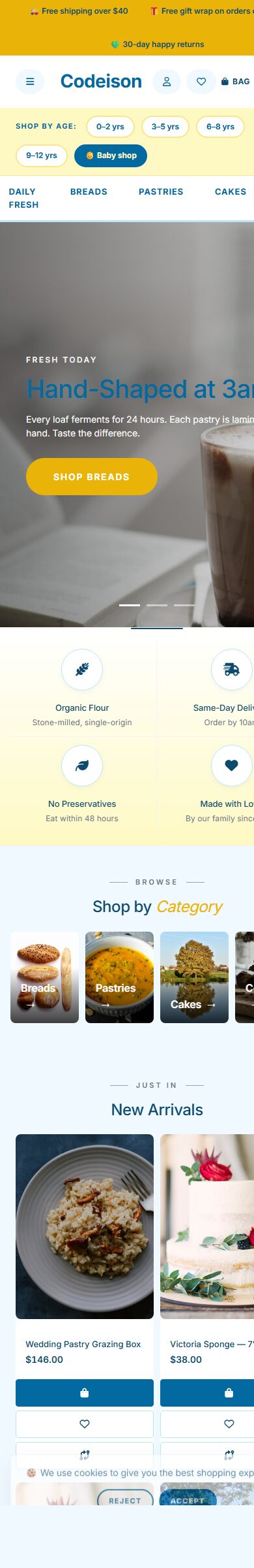 Bright Bakery Artisan: OpenCart 4 Theme Built for Food Growth screenshot 6