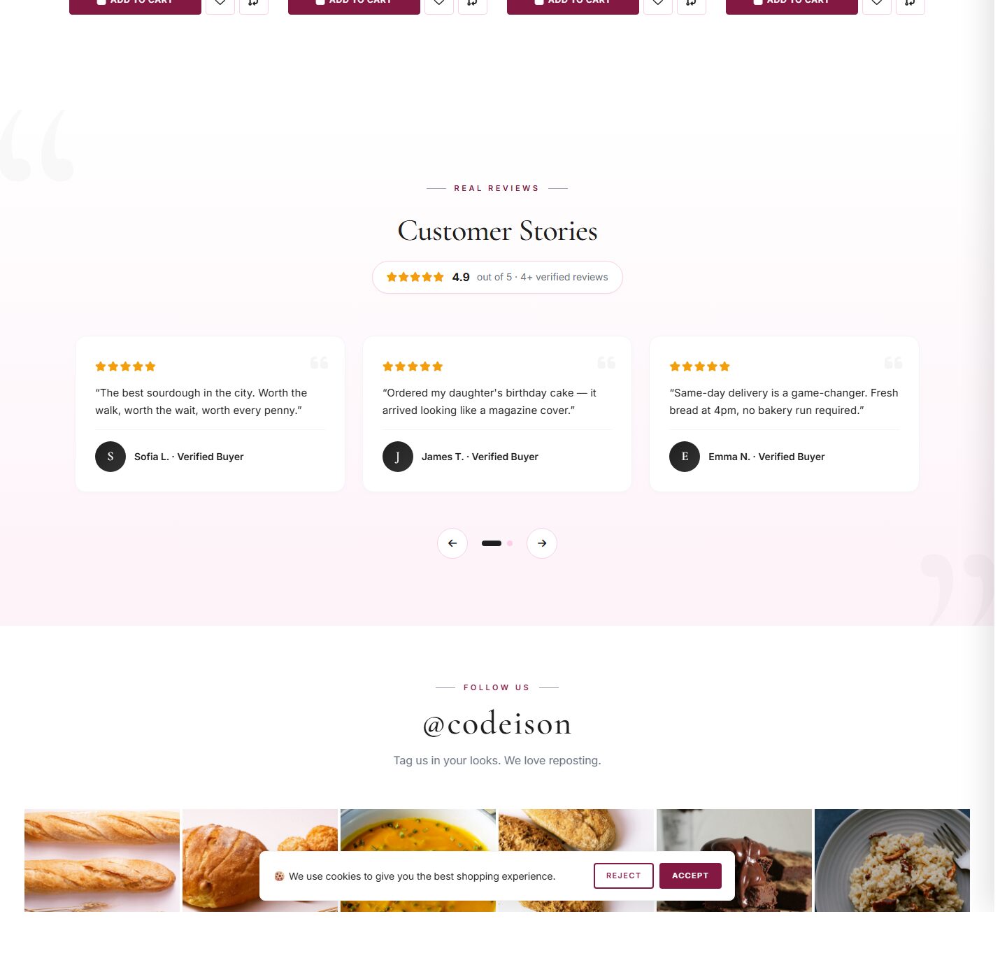 Launch a Food Store with Bakery Artisan - OpenCart 4 Luxe Theme screenshot 5