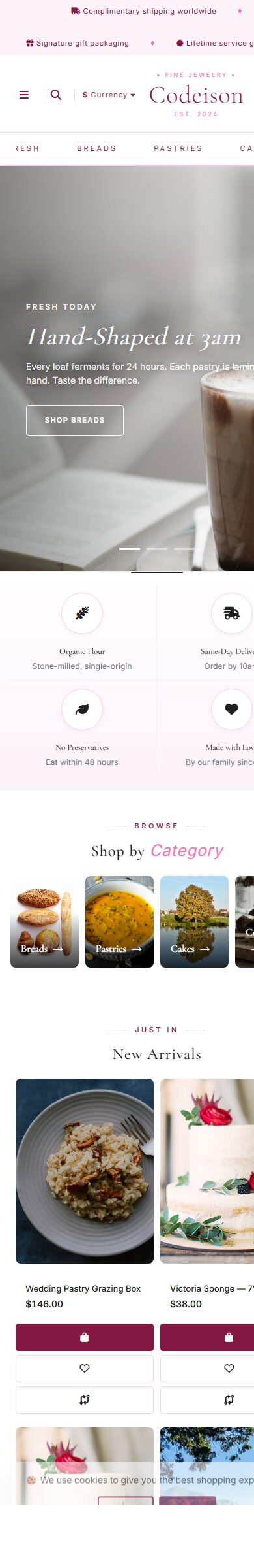 Launch a Food Store with Bakery Artisan - OpenCart 4 Luxe Theme screenshot 6
