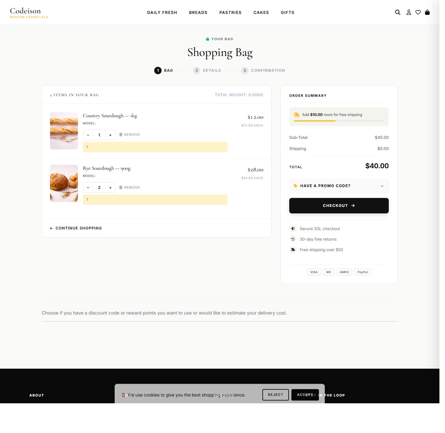 Modern-First OpenCart Theme for Food Brands - Bakery Artisan screenshot 4